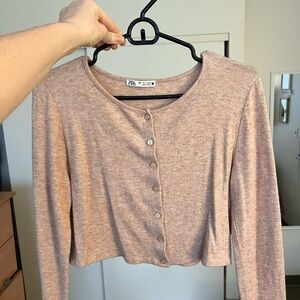 Zara Women's Beige Cardigan